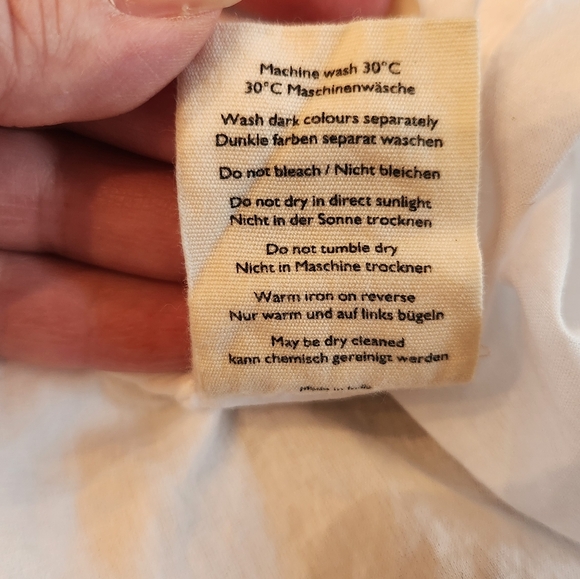 Poetry Blue and White Striped 100% Cotton Midi Skirt Size US 18 - Picture 8 of 8